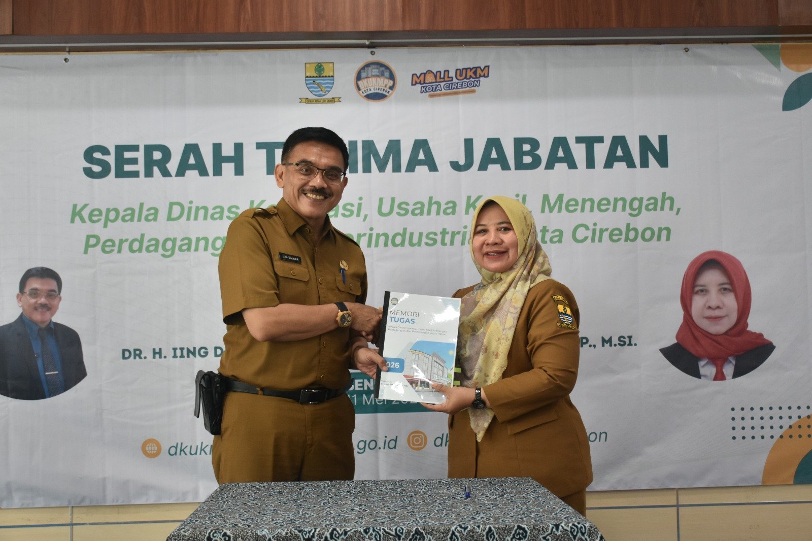 Serah Terima Jabatan Kepala Dinas Koperasi, Usaha Kecil, Menengah, Perdagangan Dan Perindustrian Kota Cirebon
