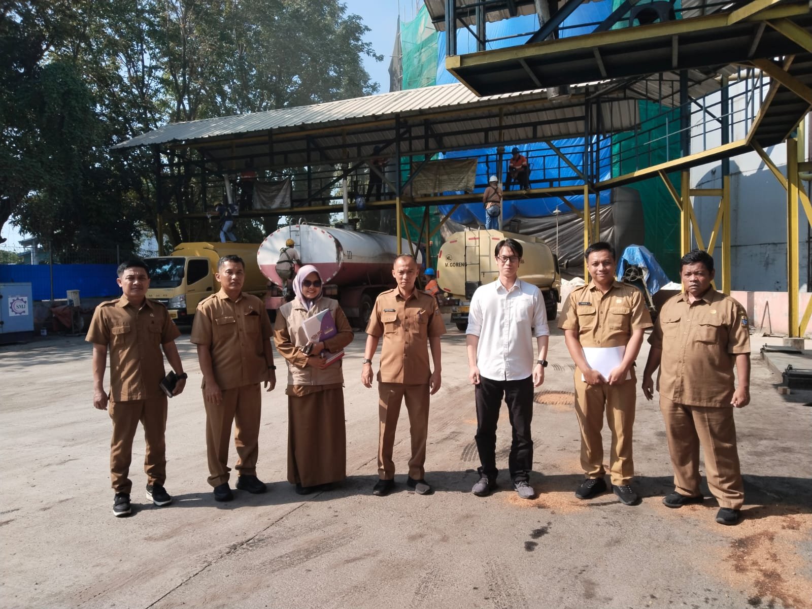 Bidang Perdagangan Melaksanakan Verifikasi Tanda Daftar Gudang OSS dan Pembinaan Gudang Minyak Goreng Curah PT. Sari Agrotama Persada