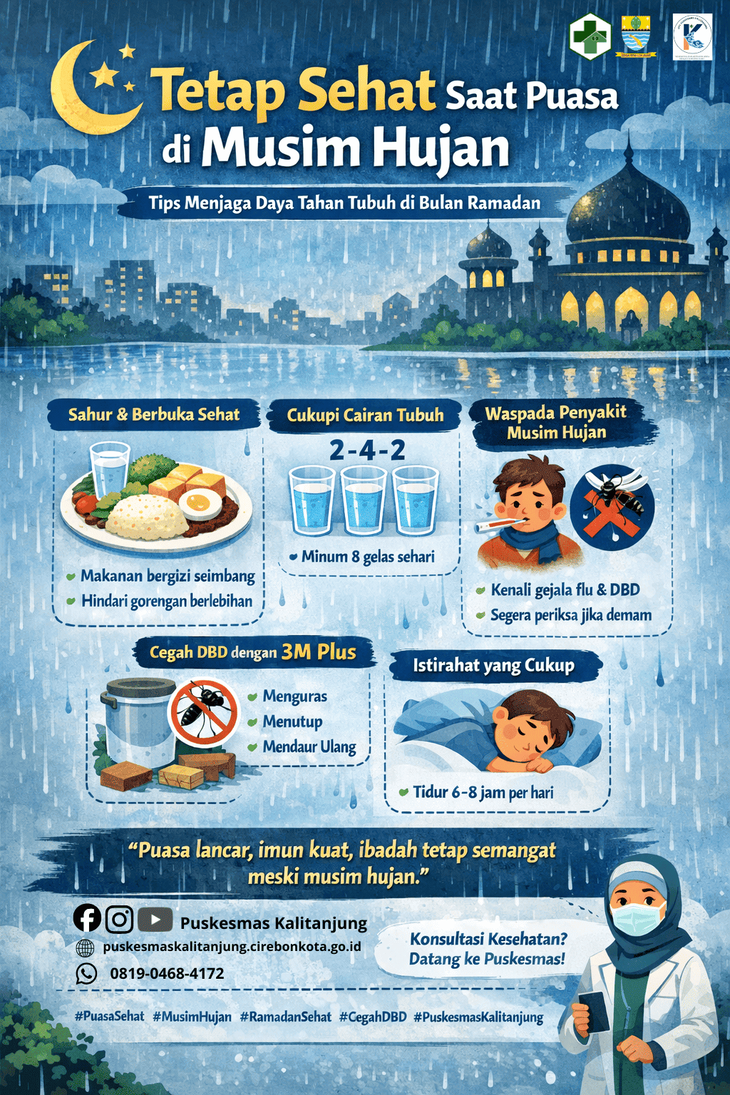 Tetap Sehat Saat Puasa di Musim Hujan