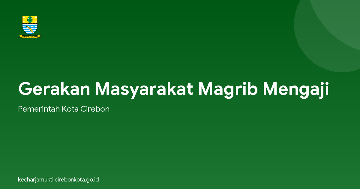 Gerakan Masyarakat Magrib Mengaji