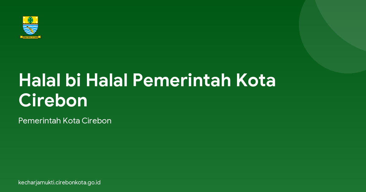 Halal bi Halal Pemerintah Kota Cirebon