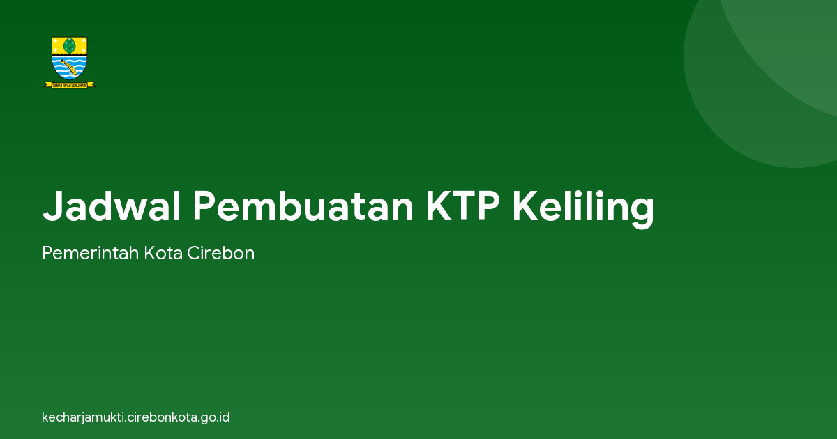 Jadwal Pembuatan KTP Keliling