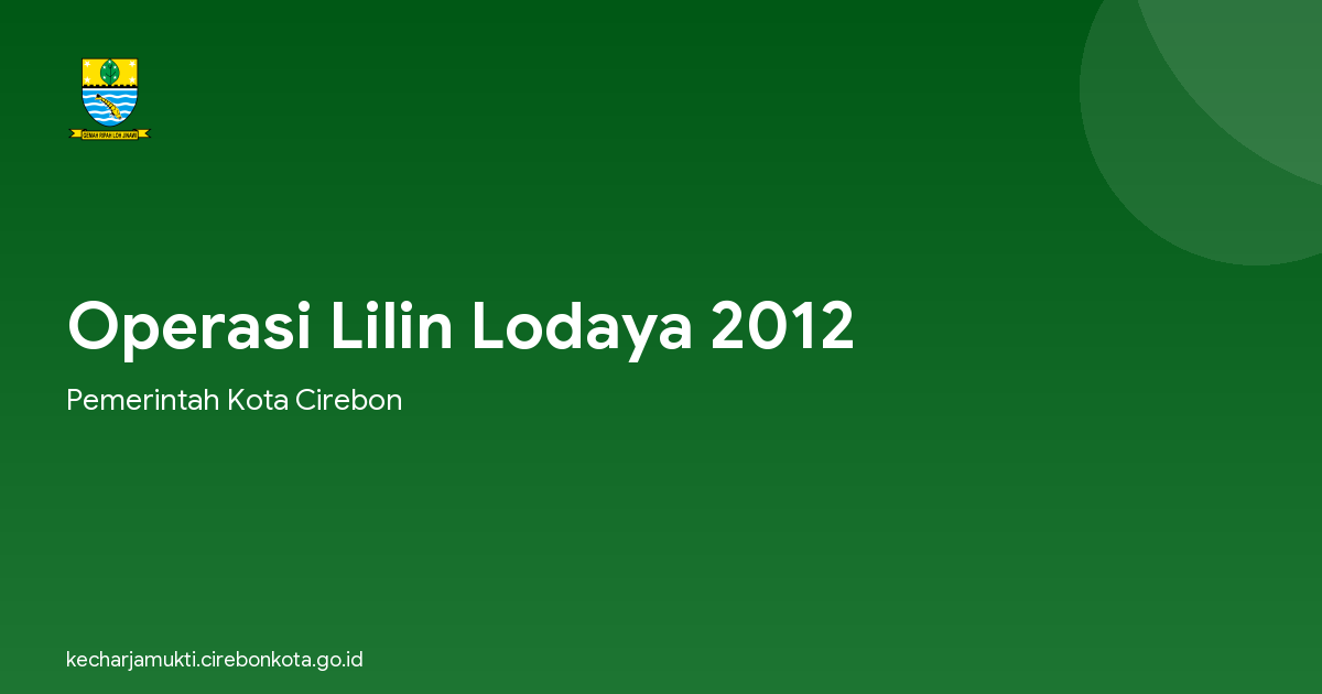 Operasi Lilin Lodaya 2012
