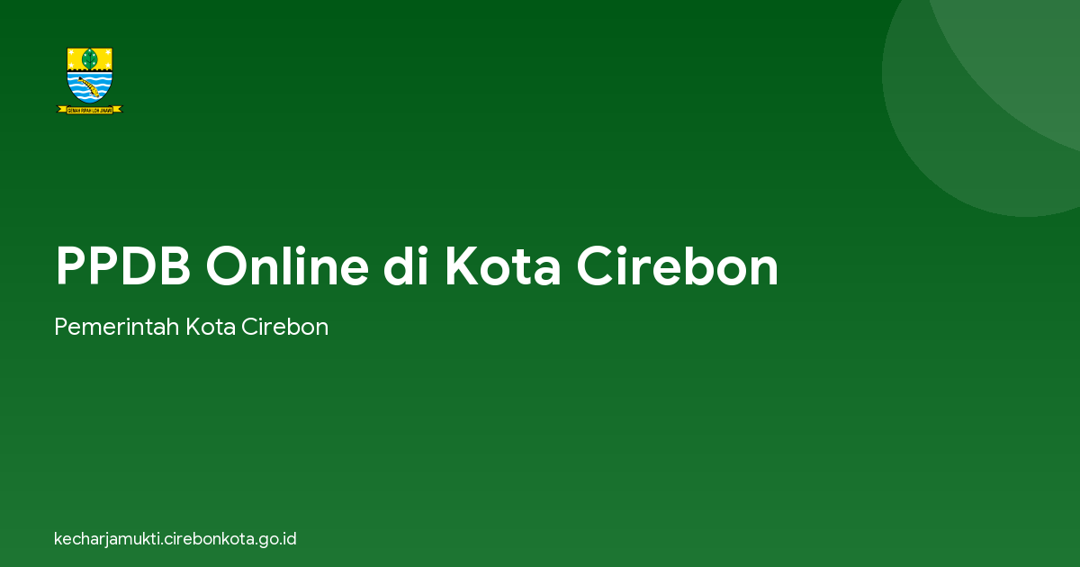 PPDB Online di Kota Cirebon