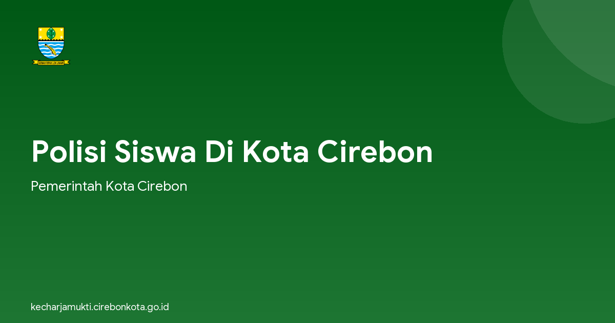 Polisi Siswa Di Kota Cirebon