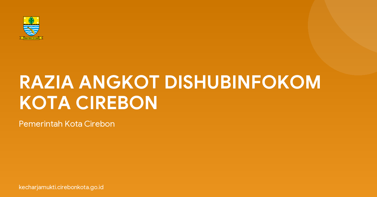 RAZIA ANGKOT DISHUBINFOKOM KOTA CIREBON