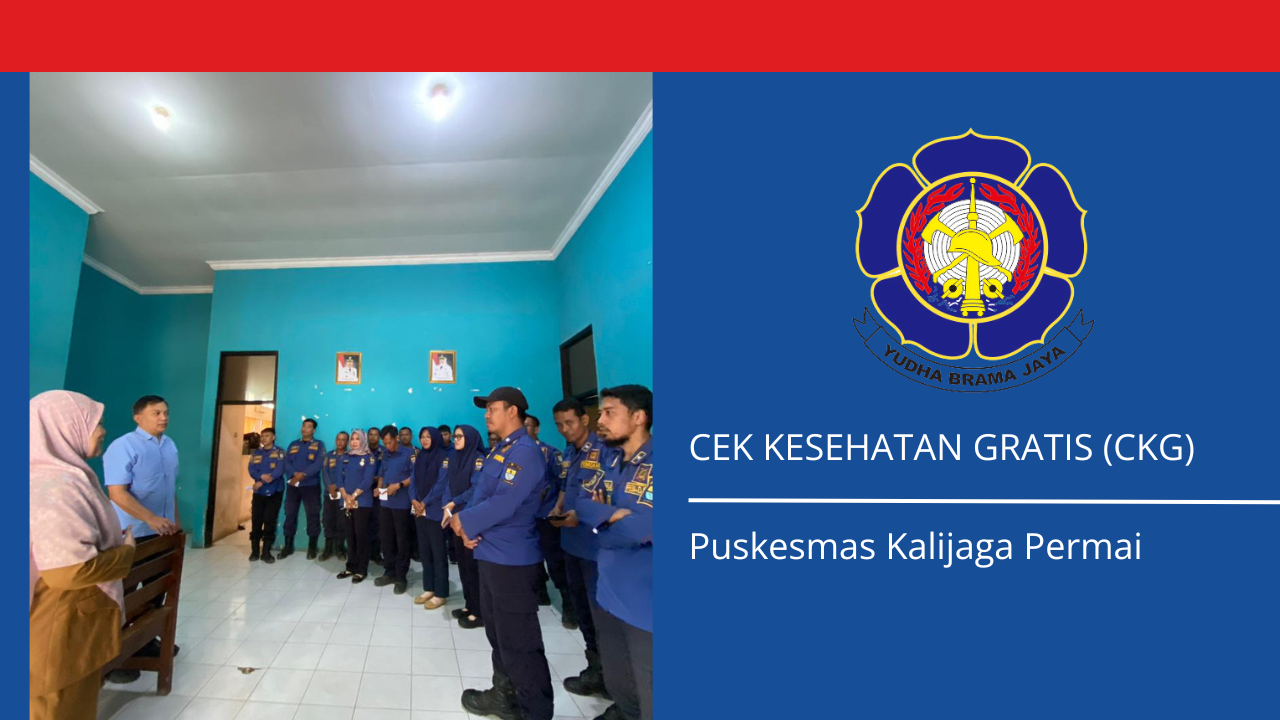 Kegiatan Cek Kesehatan Gratis (CKG) Puskesmas Kalijaga Permai di Pos Selatan Timur ,Dinas Pemadam Kebakaran dan Penyelamatan Kota Cirebon.
