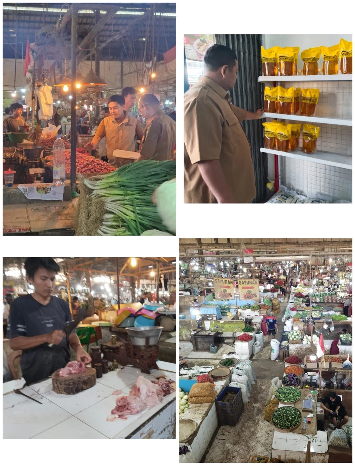 Bidang Perdagangan DKUKMPP Laksanakan Pemantauan Harga Kebutuhan Pokok di Pasar Jagasatru