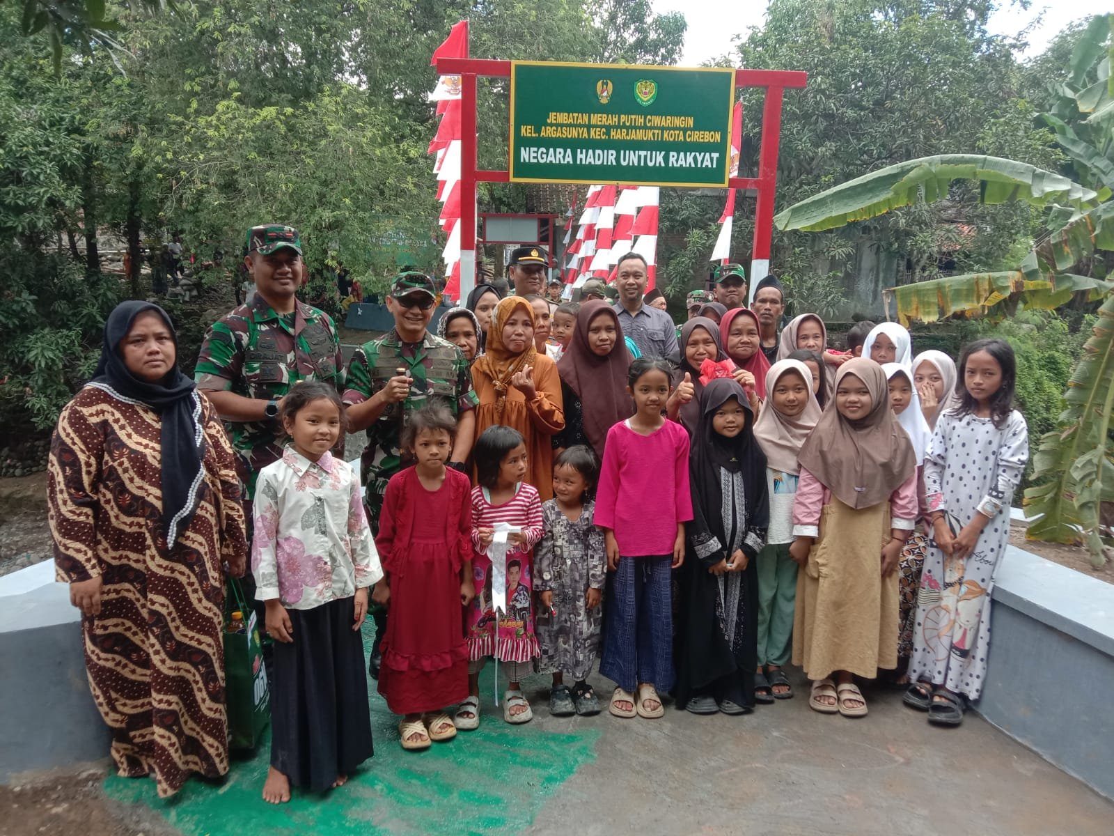 Peresmian Jembatan di Sumurwuni
