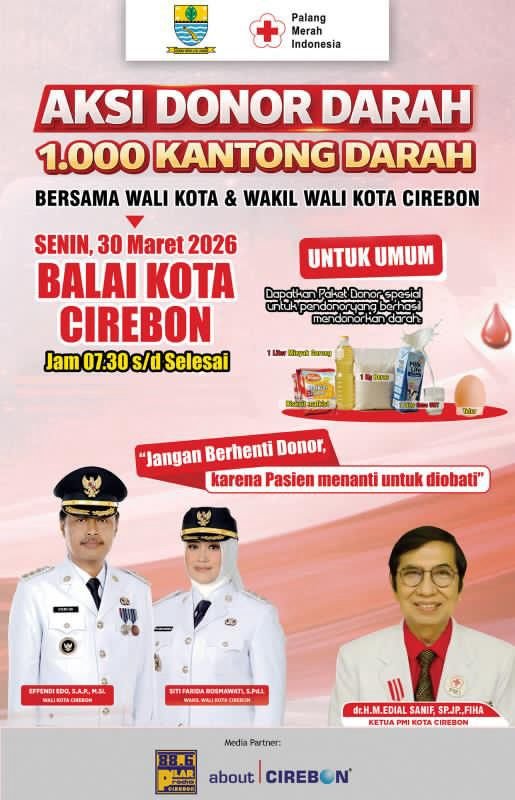 Wujudkan Kepedulian, Mari Sukseskan Donor Darah Kota Cirebon!