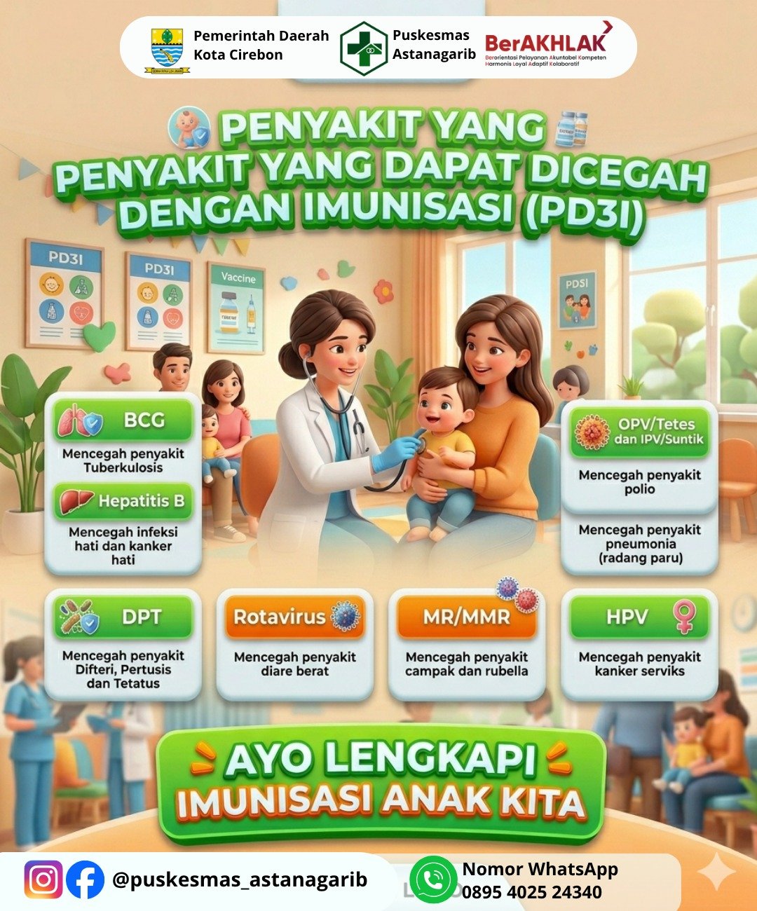 Penyakit yang Dapat Dicegah Dengan Imunisasi (PD3I)