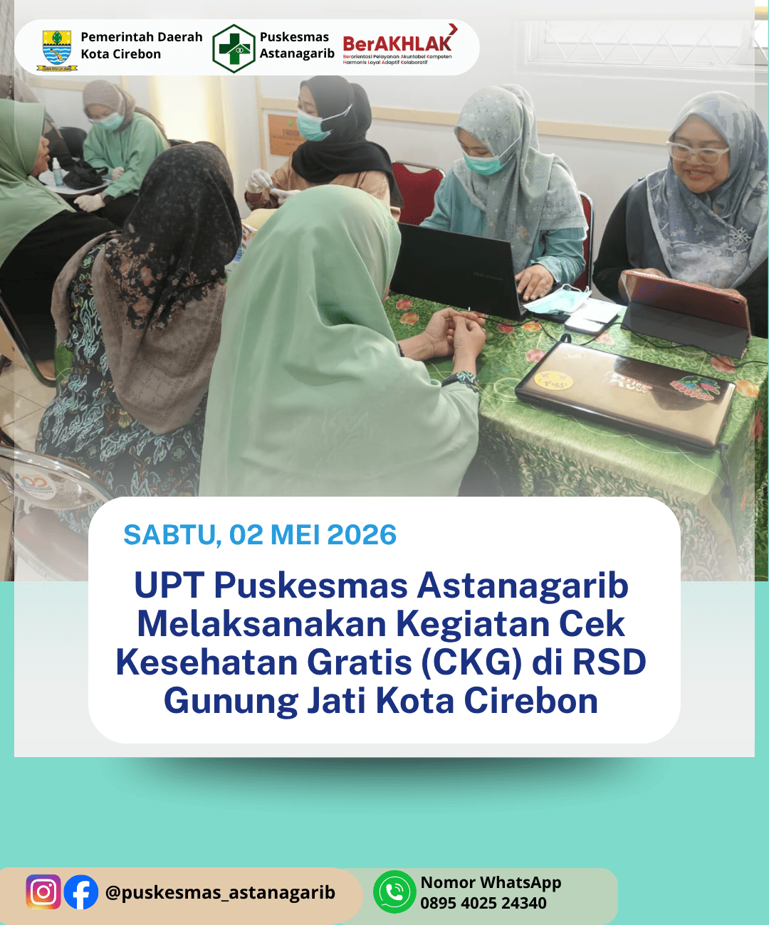 CEK KESEHATAN GRATIS (CKG) DI RSD GUNUNG JATI KOTA CIREBON