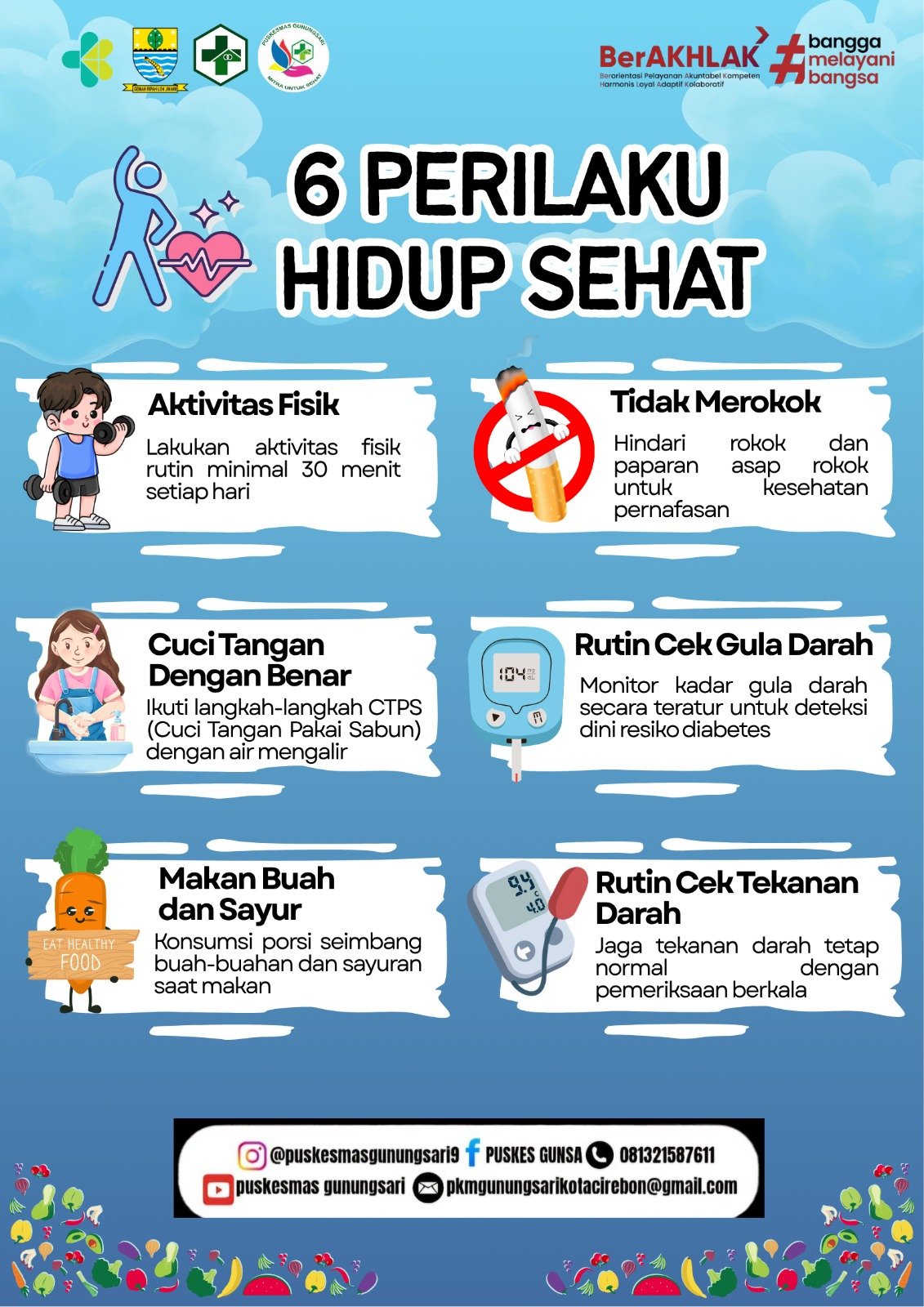 HAYO LAKUKAN 6 PRILAKU HIDUP SEHAT