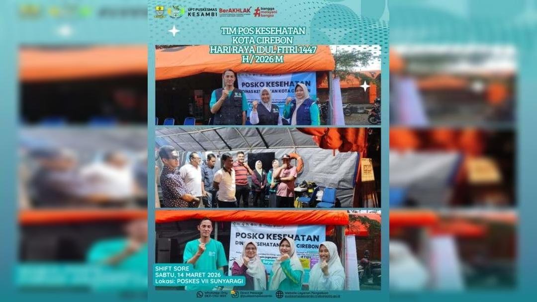 Mudik Aman dan Sehat: Tim Pos Kesehatan Puskesmas Kesambi Kota Cirebon Siaga Melayani Pemudik Lebaran 2026