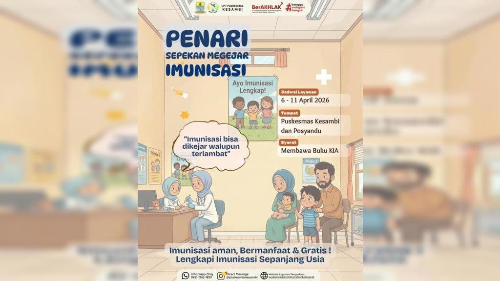 Sukseskan Pekan Imunisasi Dunia (PID) 2026: Lengkapi Imunisasi Sepanjang Usia!