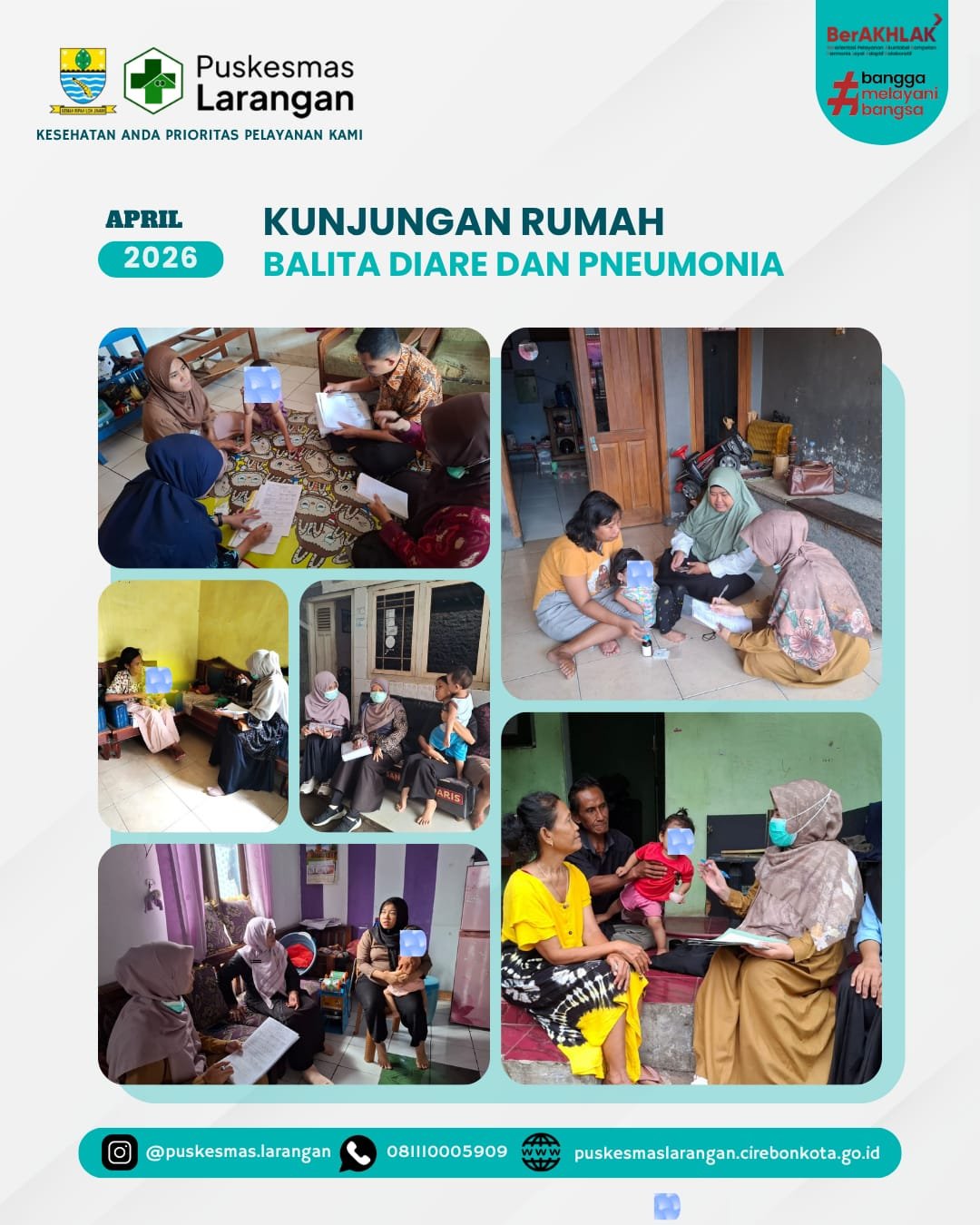Kunjungan Rumah Balita Diare dan Pneumonia Sebagai Upaya Pemantauan dan Tatalaksana Kasus di Wilayah Kerja Puskesmas