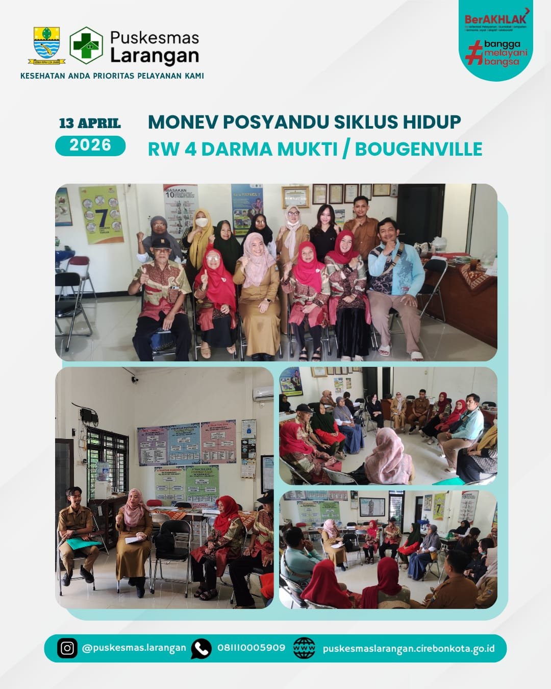 Monitoring dan Evaluasi Posyandu Siklus Hidup Bougenville RW 4 Darma Mukti