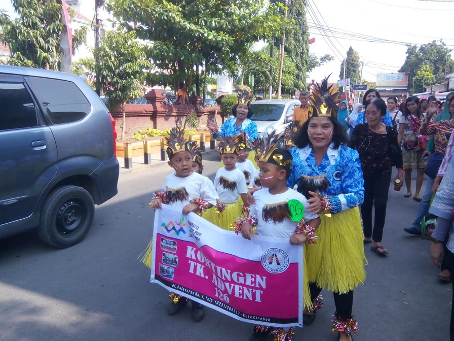 Peserta  karnaval gebyar PAUD Kota Cirebon Tahun 2018